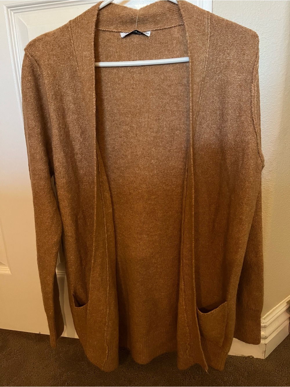 Staccato Camel Open-Front Cardigan Camel